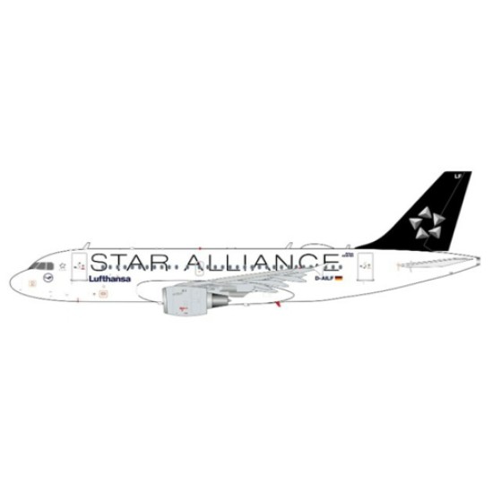 1/200 LUFTHANSA AIRBUS A319 STAR ALLIANCE REG: D-AILF WITH STAND