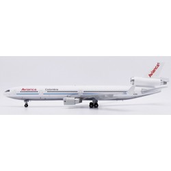 1/200 AVIANCA COLOMBIA MCDONNELL DOUGLAS MD-11 POLISHED REG: N278WA WITH STAND