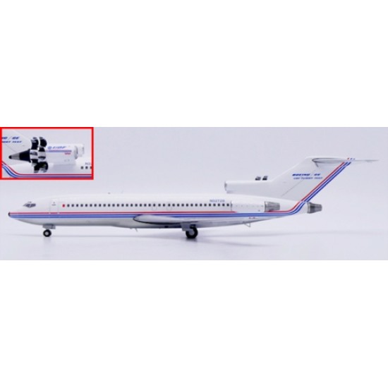 1/200 BOEING HOUSE COLOUR 727-100 UDF FLIGHT TEST POLISHED REG: N32720 WITH STAND