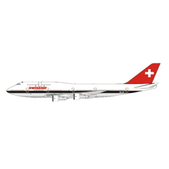 1/400 SWISSAIR BOEING 747-300 POLISHED REG: HB-IGF WITH ANTENNA