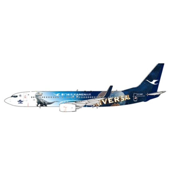 1/400 XIAMEN AIRLINES BOEING 737-800 UNIVERSAL BEIJING RESORT REG: B-5487 WITH ANTENNA