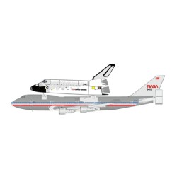 1/400 NASA BOEING 747-100 POLISHED WITH SPACE SHUTTLE REG: N905NA WITH ANTENNA
