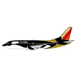 1/400 SOUTHWEST AIRLINES BOEING 737-500 SEAWORLD OF CALIFORNIA REG: N507SW WITH ANTENNA