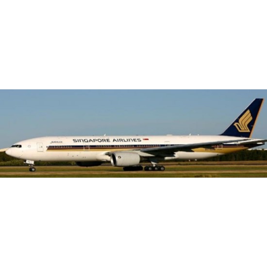 1/400 SINGAPORE AIRLINES BOEING 777-200ER JUBILEE REG: 9V-SRN WITH ANTENNA