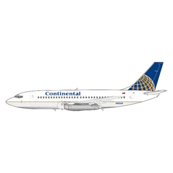 1/400 CONTINENTAL AIRLINES BOEING 737-200 POLISHED REG: N10248 WITH ANTENNA