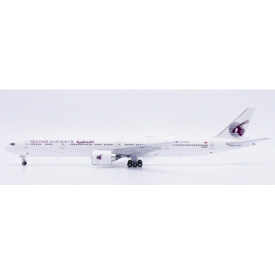 1/400 QATAR AIRWAYS BOEING 777-300ER ALL WHITE REG: A7-BOC FLAPS DOWN WITH ANTENNA 1/400 QATAR AIRWAYS BOEING 777-300ER ALL WHITE REG: A7-BOC FLAPS DOWN WITH ANTENNA