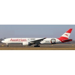 1/400 AUSTRIAN AIRLINES BOEING 777-200ER JOHANN STRAUSS REG: OE-LPF FLAPS DOWN WITH ANTENNA 1/400 AUSTRIAN AIRLINES BOEING 777-200ER JOHANN STRAUSS REG: OE-LPF FLAPS DOWN WITH ANTENNA