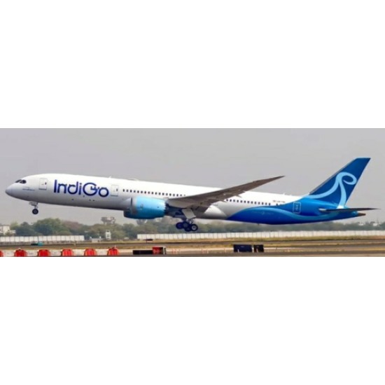 1/400 INDIGO BOEING 787-9 DREAMLINER REG: LN-FNC WITH ANTENNA 1/400 INDIGO BOEING 787-9 DREAMLINER REG: LN-FNC WITH ANTENNA