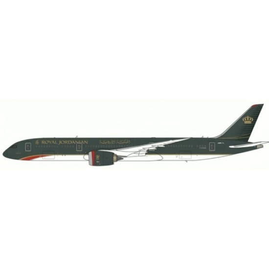 1/400 ROYAL JORDANIAN BOEING 787-9 DREAMLINER REG: JY-RBA FLAPS DOWN WITH ANTENNA