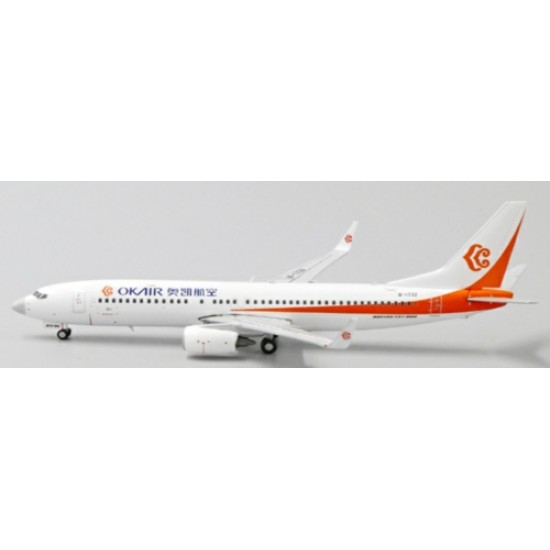 1/400 OKAY AIRWAYS BOEING 737-800 GREY NOSE REG: B-1732 WITH ANTENNA