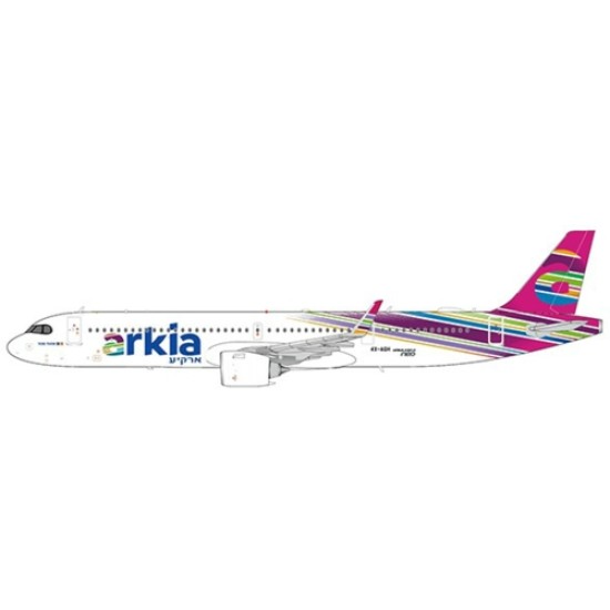 1/400 ARKIA ISRAELI AIRLINES AIRBUS A321NEO REG: 4X-AGH WITH ANTENNA