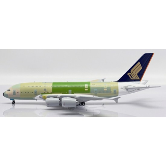 1/400 SINGAPORE AIRLINES AIRBUS A380 BARE METAL REG: F-WWSM