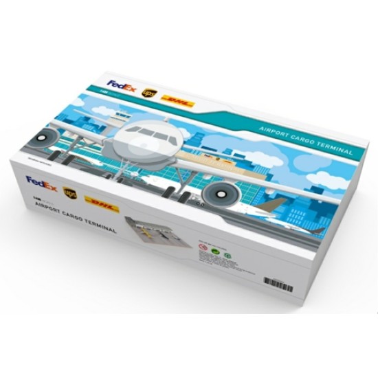 1/400 AIRPORT CARGO TERMINAL DISPLAY CASE WITH APRON 1/400 AIRPORT CARGO TERMINAL DISPLAY CASE WITH APRON