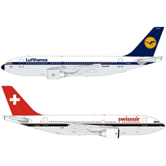 1/200 SWISSAIR/LUFTHANSA AIRBUS A310-200 REG: F-WZLH WITH ST
