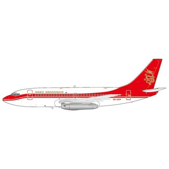 1/200 DRAGONAIR BOEING 737-200 REG: VR-HKP WITH STAND EW2732004