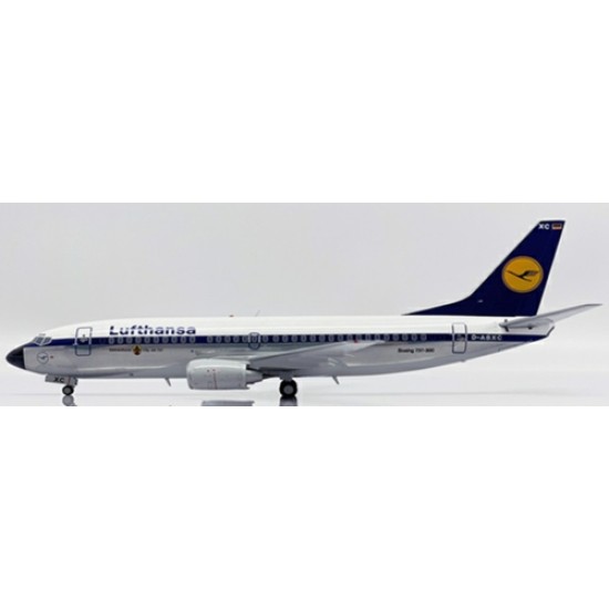 1/200 LUFTHANSA BOEING 737-300 POLISHED REG: D-ABXC WITH STAND