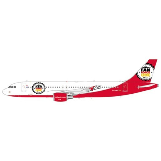 1/200 AIR BERLIN AIRBUS A320 FAN FORCE ONE REG: D-ABFK WITH