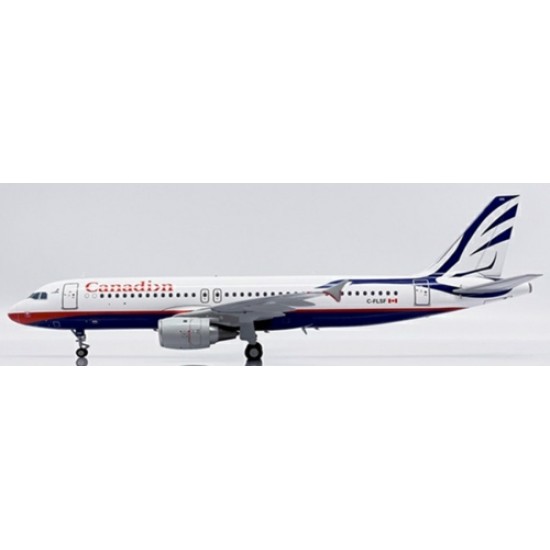 1/200 CANADIAN AIRLINES AIRBUS A320 REG: C-FLSF WITH STAND 1/200 CANADIAN AIRLINES AIRBUS A320 REG: C-FLSF WITH STAND