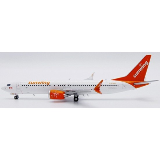 1/400 SUNWING AIRLINES BOEING 737 MAX 8 REG: C-FMXA WITH ANTENNA 1/400 SUNWING AIRLINES BOEING 737 MAX 8 REG: C-FMXA WITH ANTENNA