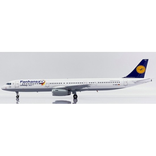 1/200 LUFTHANSA AIRBUS A321 FANHANSA REG: D-AIDG WITH STAND