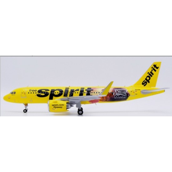 JCSA2066 - 1/200 SPIRIT AIRLINES AIRBUS A320NEO SPIRIT UNTAMED REG: N932NK WITH STAND JCSA2066 - 1/200 SPIRIT AIRLINES AIRBUS A320NEO SPIRIT UNTAMED REG: N932NK WITH STAND