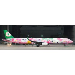 1/200 EVA AIR AIRBUS A321 PINKY JET REG: B-16217 WITH STAND