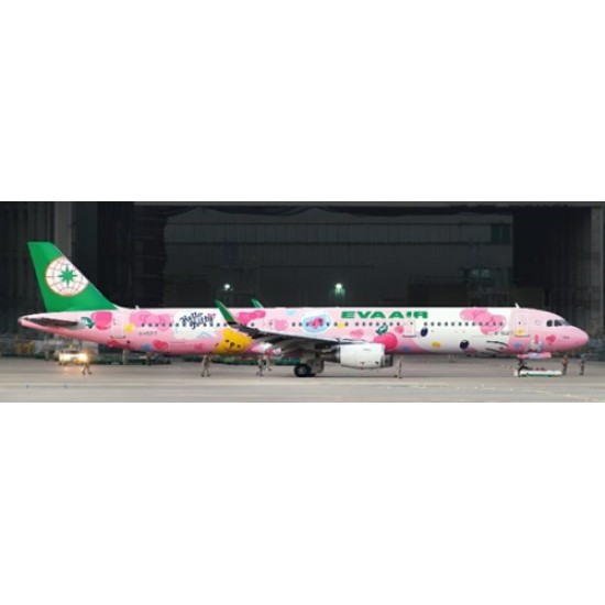 1/200 EVA AIR AIRBUS A321 PINKY JET REG: B-16217 WITH STAND