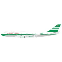 1/200 MISC BOEING 747-400 OC, POLISHED REG: VR-HOR FLAPS DOWN WITH STAND