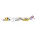 1/200 CHINA AIRLINES AIRBUS A350-900XWB PIKACHU JET REG: B-18916 FLAPS DOWN WITH STAND