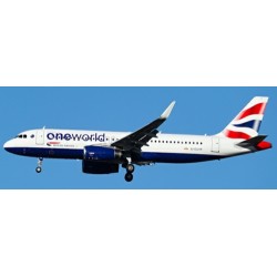 1/400 BRITISH AIRWAYS AIRBUS A320 ONEWORLD REG: G-EUYR WITH ANTENNA 1/400 BRITISH AIRWAYS AIRBUS A320 ONEWORLD REG: G-EUYR WITH ANTENNA