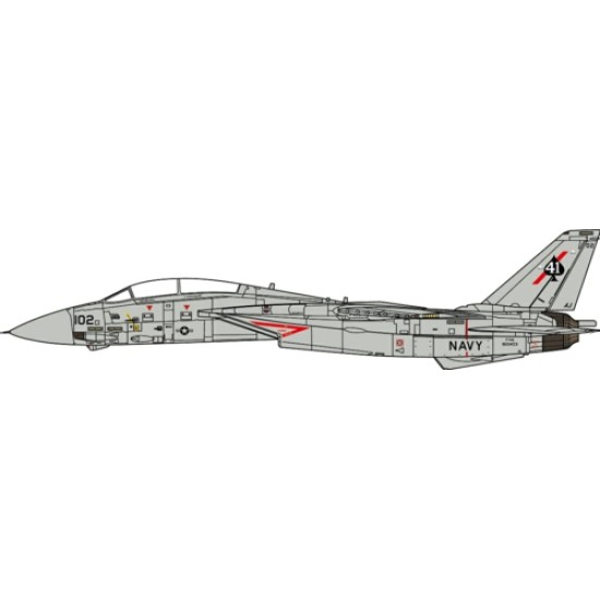 1/72 F-14A TOMCAT U.S. NAVY VF-41 BLACK ACES, USS NIMITZ, GULF OF SIDRA INCIDENT,19 AUGUST,1981