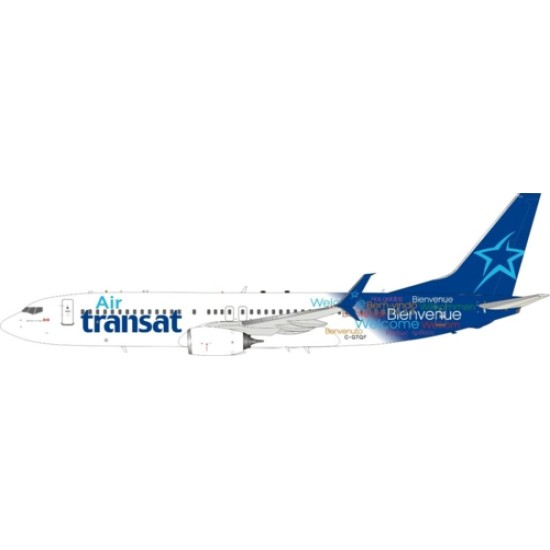 1/200 737-8Q8 AIR TRANSAT C-GTQF WITH STAND