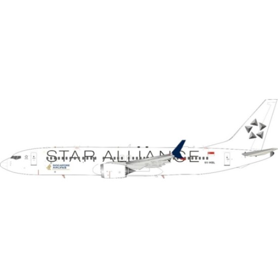 1/200 737-8 MAX SINGAPORE AIRLINES - STAR ALLIANCE 9V-MBL
