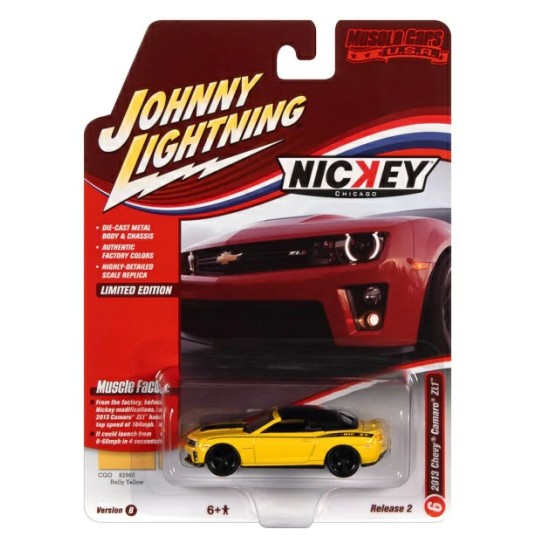 1/64 MUSCLE CARS 2013 CHEVY CAMERO ZL1 RALLY YELLOW JLMC030