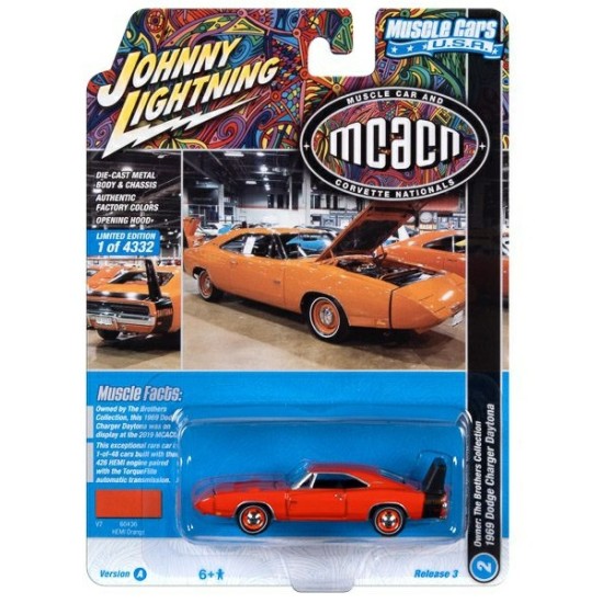 1/64 1969 DODGE CHARGER DAYTONA HEMI ORANGE MCACN JLMC031A-2