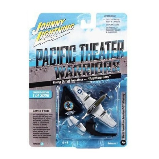 1/144 WWII P-51D MUSTANG ANYTHING GOES IWO JIMA PACIFIC THEATER WARRIORS JLML007
