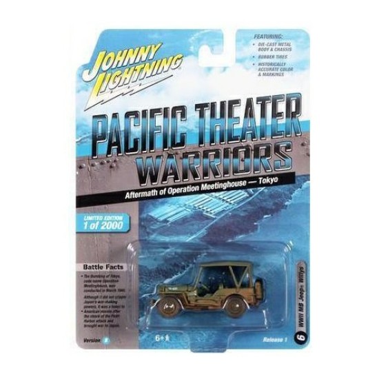 1/64 WWII WILLYS JEEP AFTERMATH OF OPERATION MEETINGHOUSE PACIFIC THEATER WARRIORS JLML007