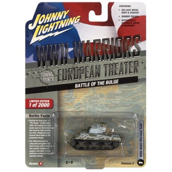 1/64 WW2 M4A3 SHERMAN TANK BATTLE OF THE BULGE JLML008 B