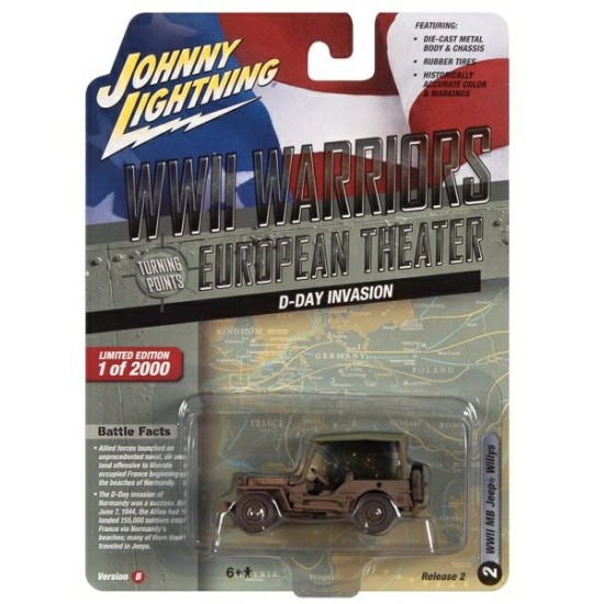 1/64 WW2 MB WILLYS JEEP D DAY INVASION JLML008