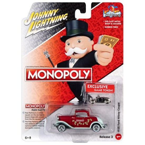 1/64 MONOPOLY 1932 FORD HIBOY COUPE RED JLPC005