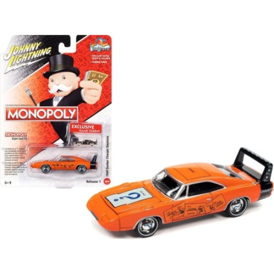 1/64 MONOPOLY 1969 DODGE CHARGER DAYTONA JLPC006