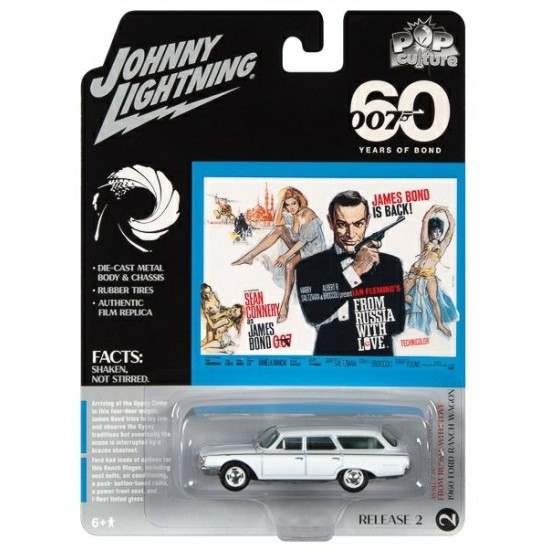 1/64 FORD RANCH WAGON BOND 007 FRWL WHITE JLPC007