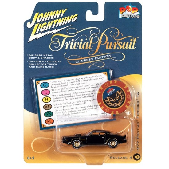 1/64 TRIVIAL PURSUIT 1977 PONTIAC FIREBIRD BLACK JLPC009