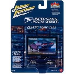 1/64 1970 DODGE CHALLENGER R/T PURPLE WITH BLACK ROOF JLPC012-5