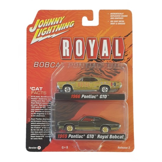 JOHNNY LIGHTNING - 1/64 ROYAL PONTIAC 2-PACK SPECIAL VERSION A R2