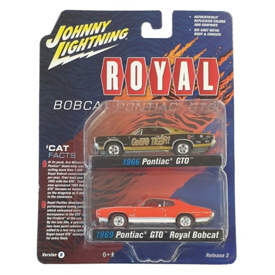 JOHNNY LIGHTNING - 1/64 ROYAL PONTIAC 2-PACK SPECIAL VERSION B R2