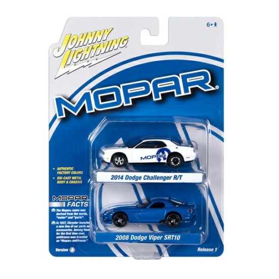 1/64 2014 DODGE CHALLENGER R/T AND 2008 DODGE VIPER SRT 10 JLPK020A-2