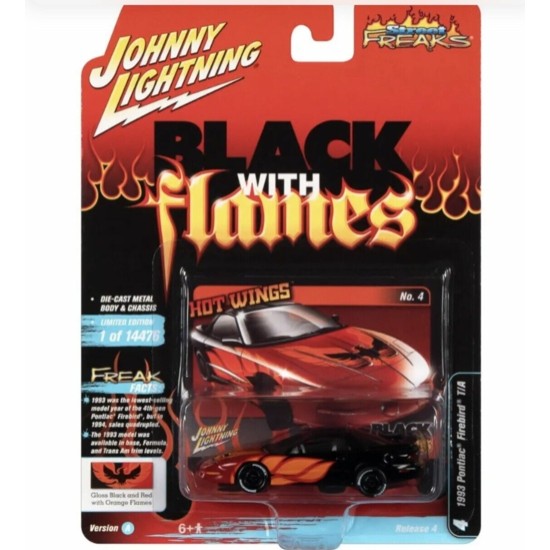 1/64 1993 PONTIAC FIREBIRD T/A BLACK & FLAMES JLSF022