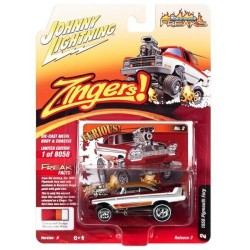 1/64 ZINGERS 1958 PLYMOUTH FURY CHERRY/ORANGE JLSF024