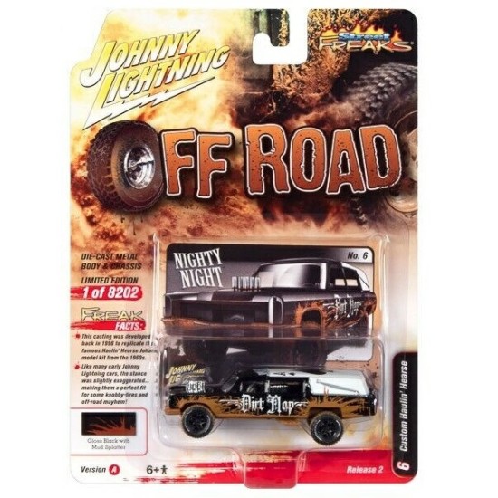 1/64 OFF ROAD CUSTOM HAULIN HEARSE BLACK JLSF024